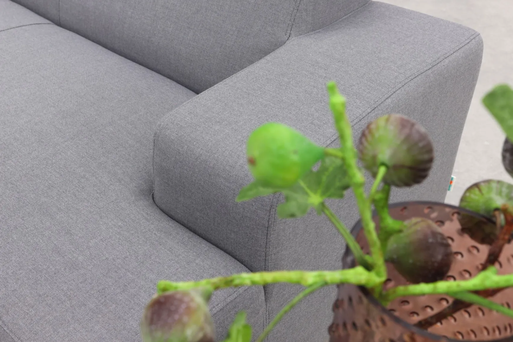 Malaga hoekbank loungeset chaise longue - Lichtgrijs