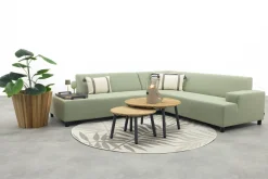 Malaga/Mindo - hoekbank loungeset chaise longue - green