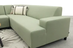 Malaga/Mindo - hoekbank loungeset chaise longue - green