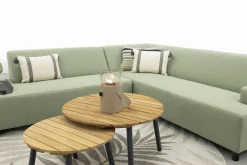 Malaga/Mindo - hoekbank loungeset chaise longue - green