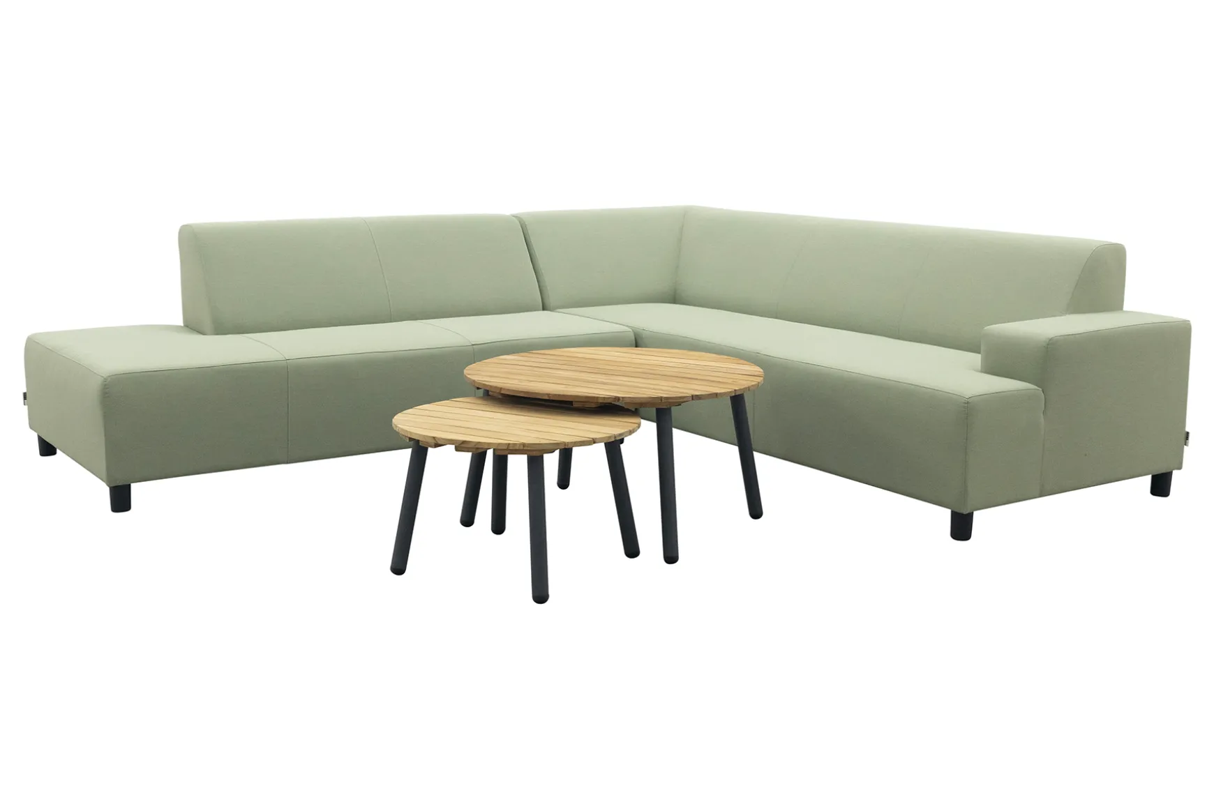 Malaga/Mindo - hoekbank loungeset chaise longue - green