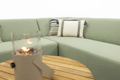 Malaga/Mindo - hoekbank loungeset chaise longue - green