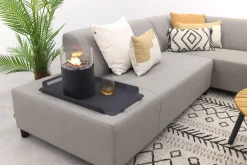 Malaga/Mindo - hoekbank loungeset chaise longue - taupe