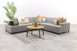 Malaga/Mindo - hoekbank loungeset chaise longue - taupe
