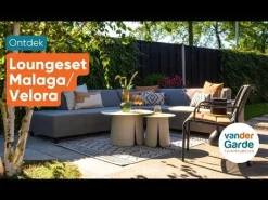 Malaga/Mindo - hoekbank loungeset chaise longue - taupe