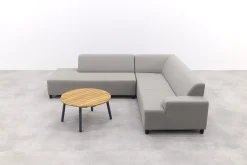 Malaga/Mindo - hoekbank loungeset chaise longue - taupe