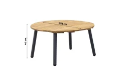 Malaga/Mindo - hoekbank loungeset chaise longue - lichtgrijs