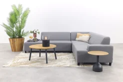 Malaga/Mindo - hoekbank loungeset chaise longue - lichtgrijs