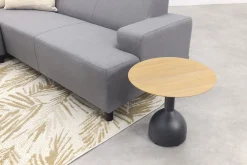 Malaga/Mindo - hoekbank loungeset chaise longue - lichtgrijs