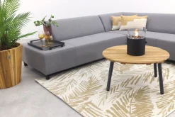 Malaga/Mindo - hoekbank loungeset chaise longue - lichtgrijs