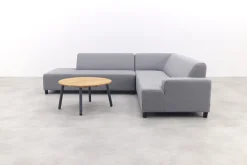 Malaga/Mindo - hoekbank loungeset chaise longue - lichtgrijs