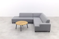 Malaga/Mindo - hoekbank loungeset chaise longue - lichtgrijs