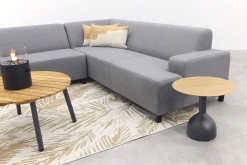 Malaga/Mindo - hoekbank loungeset chaise longue - lichtgrijs