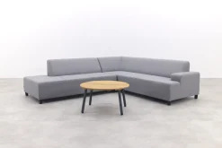 Malaga/Mindo - hoekbank loungeset chaise longue - lichtgrijs