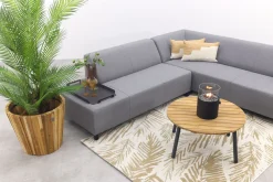 Malaga/Mindo - hoekbank loungeset chaise longue - lichtgrijs