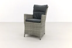 Mante wicker tuinstoel - Paloma grijs