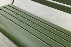 MaximaVida Max metalen tuinbank 127 cm. - Olijfgroen