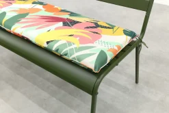 MaximaVida Max metalen tuinbank 127 cm. - Olijfgroen