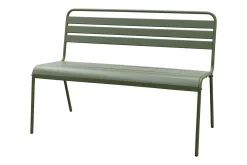 MaximaVida Max metalen tuinbank 127 cm. - Olijfgroen