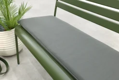 MaximaVida Max metalen tuinbank 127 cm. - Olijfgroen
