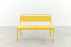 MaximaVida Max metalen tuinbank 127 cm. - Okergeel