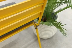 MaximaVida Max metalen tuinbank 127 cm. - Okergeel