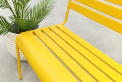 MaximaVida Max metalen tuinbank 127 cm. - Okergeel