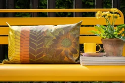 MaximaVida Max metalen tuinbank 127 cm. - Okergeel