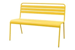 MaximaVida Max metalen tuinbank 127 cm. - Okergeel