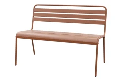 MaximaVida Max metalen tuinbank 127 cm. - Roestbruin