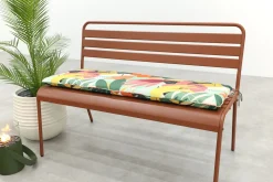 MaximaVida Max metalen tuinbank 127 cm. - Roestbruin