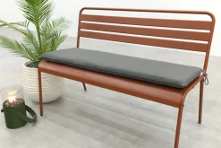 MaximaVida Max metalen tuinbank 127 cm. - Roestbruin
