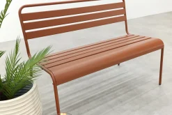 MaximaVida Max metalen tuinbank 127 cm. - Roestbruin