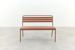 MaximaVida Max metalen tuinbank 127 cm. - Roestbruin