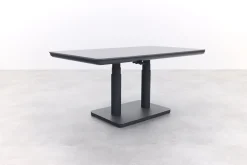 Medina up&down verstelbare tuintafel 140x80 cm. - Royal grey/Keramiek