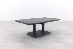 Medina up&down verstelbare tuintafel 140x80 cm. - Royal grey/Keramiek