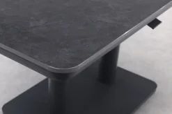 Medina up&down verstelbare tuintafel 140x80 cm. - Royal grey/Keramiek