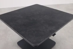 Medina up&down verstelbare tuintafel 90x90 cm. - Royal grey/Keramiek
