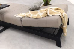 Mexico 1-persoons sunbrella ligbed met bijzettafel - Taupe
