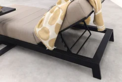 Mexico 1-persoons sunbrella ligbed met bijzettafel - Taupe