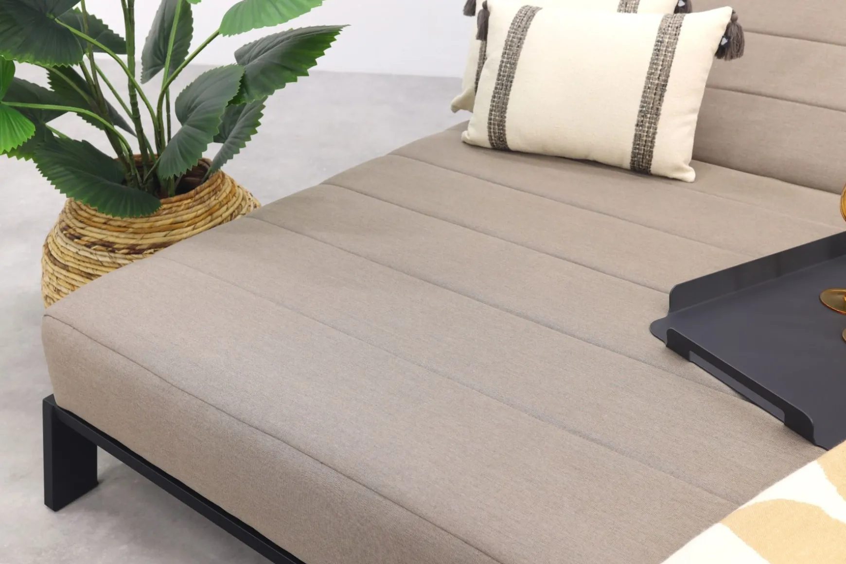Mexico 2-persoons sunbrella ligbed - Taupe