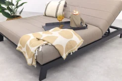 Mexico 2-persoons sunbrella ligbed - Taupe