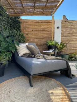 Mexico sunbrella ligbed 200x85 cm. - Lichtgrijs