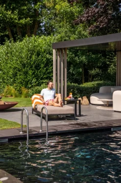 Mexico sunbrella ligbed 200x85 cm. - Taupe