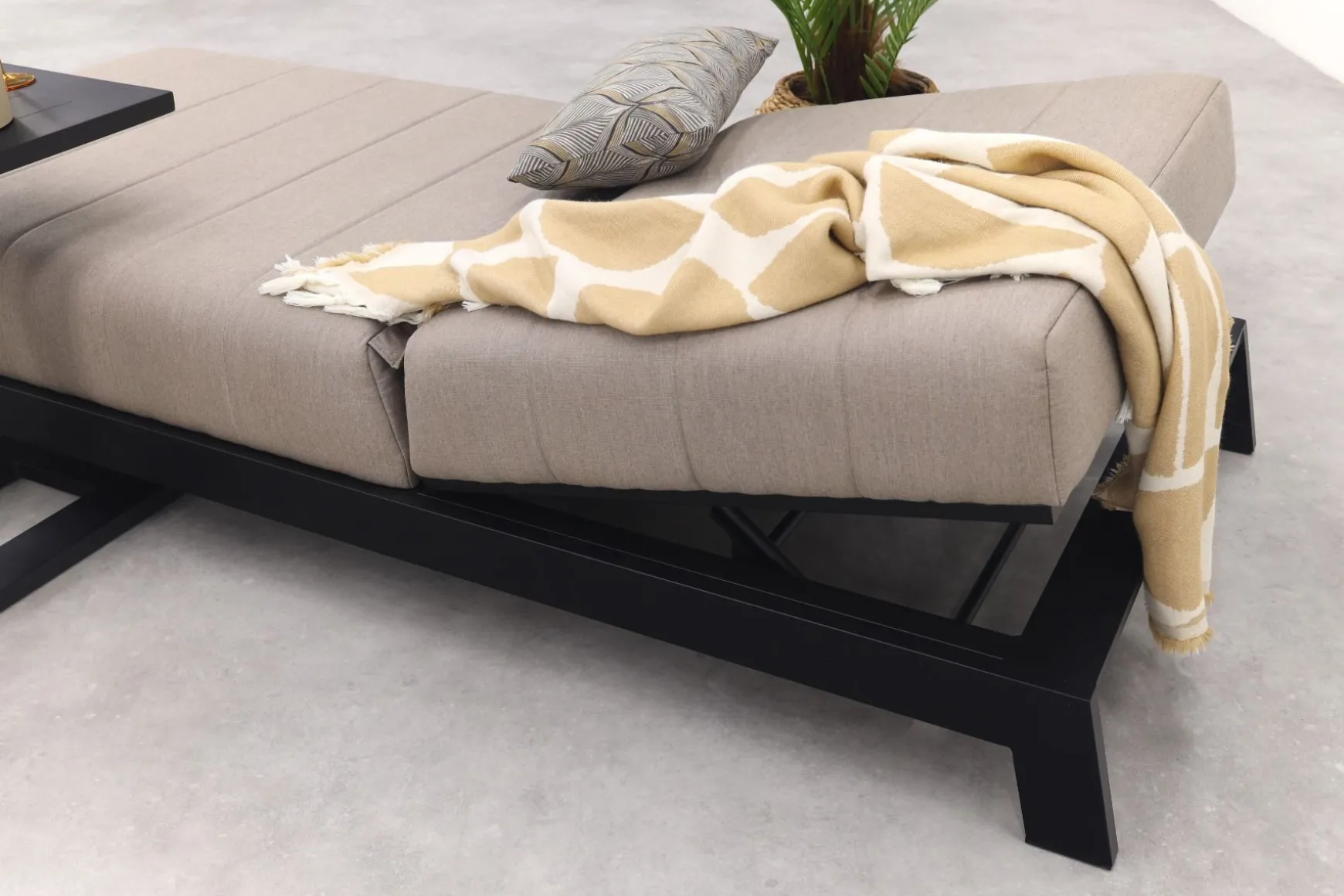 Mexico sunbrella ligbed 200x85 cm. - Taupe