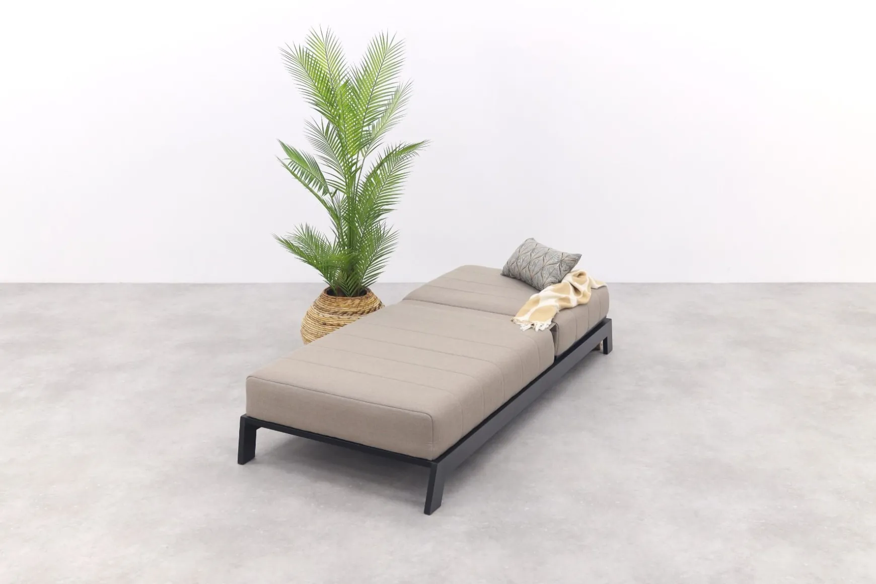 Mexico sunbrella ligbed 200x85 cm. - Taupe