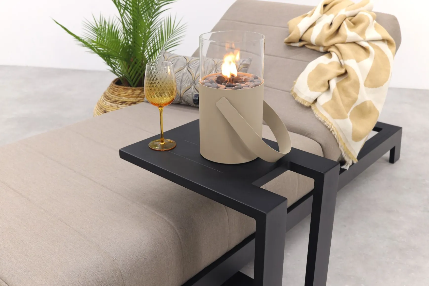 Mexico sunbrella ligbed 200x85 cm. - Taupe