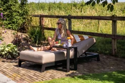 Mexico sunbrella ligbed 200x85 cm. - Taupe