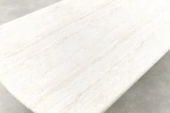Milan dining tuintafel met travertine look 240x100 cm. - Latte