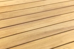 Mindo alu/teak ronde loungetafel set - Latte